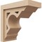 Ekena Millwork 6"W x 12"D x 12"H Classic Sheridan Rough Cedar Woodgrain TimberThane Corbel, Primed Tan CORUR06X12X12SHERCPR - alternate 1